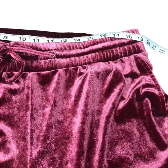 NEW Torrid Velvet Ankle Pants 2X Zinfandel Elastic Waist Lounge NEW WITH TAGS - Picture 7 of 9